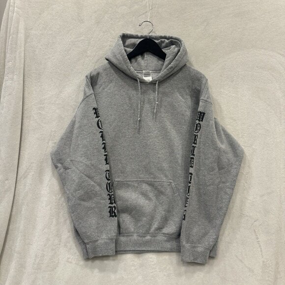Justin Bieber Purpose Tour 2016 Gray Merch Hoodie Size L - Picture 2 of 7